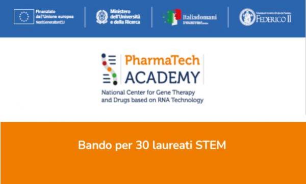 Bando PharmaTech Academy per 30 laureati STEM